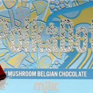 polkadot milk mushroom belgian chocolate